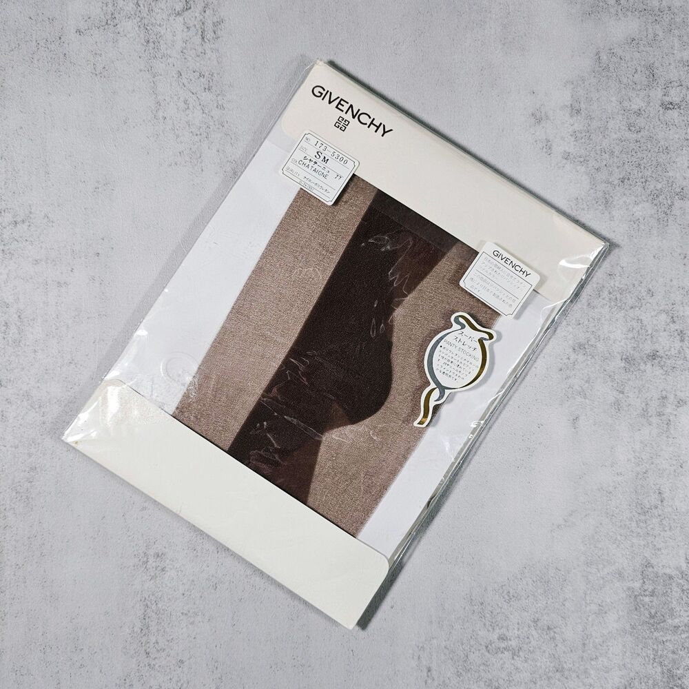 VTG Vintage Givenchy Japan Chestnut Brown Pantyhose Size S/M Sealed Old Stock